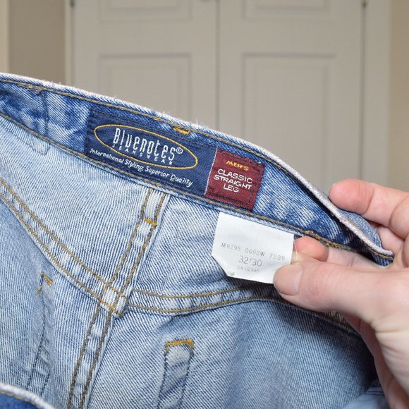 Vintage Bluenotes Denim Jeans Straight Cut Oversize Denim Mom Jeans - Picture 5 of 5